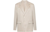 PRADA Single Breasted Sleeved Blazer