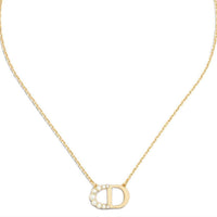 DIOR Metal Necklaces Women's Gold