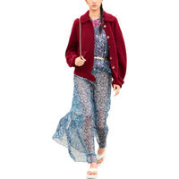 CHANEL Casual Long Skirts Women's Blue