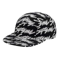 Supreme Signature Script Logo Camp Cap 'Black White' SUP-SS19-149