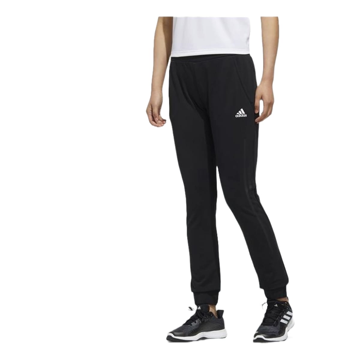 (WMNS) adidas Knit Sweatpants Asia Sizing 'Black' FM9253