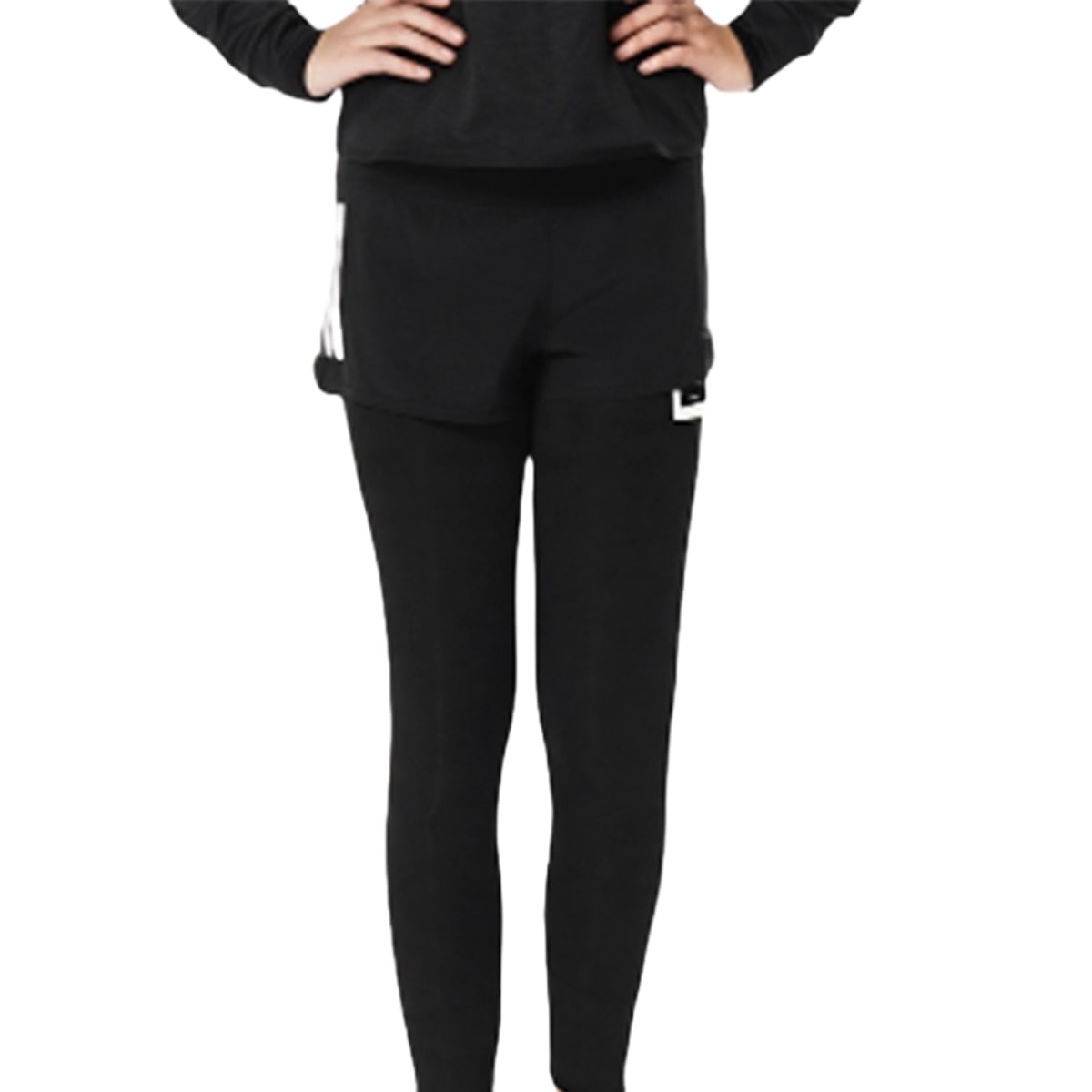 (WMNS) adidas Gym Shorts Asia Sizing 'Black White' AJ4851