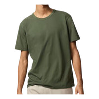 UNIQLO AIRism Cotton T-Shirt 'Olive' 474244-57