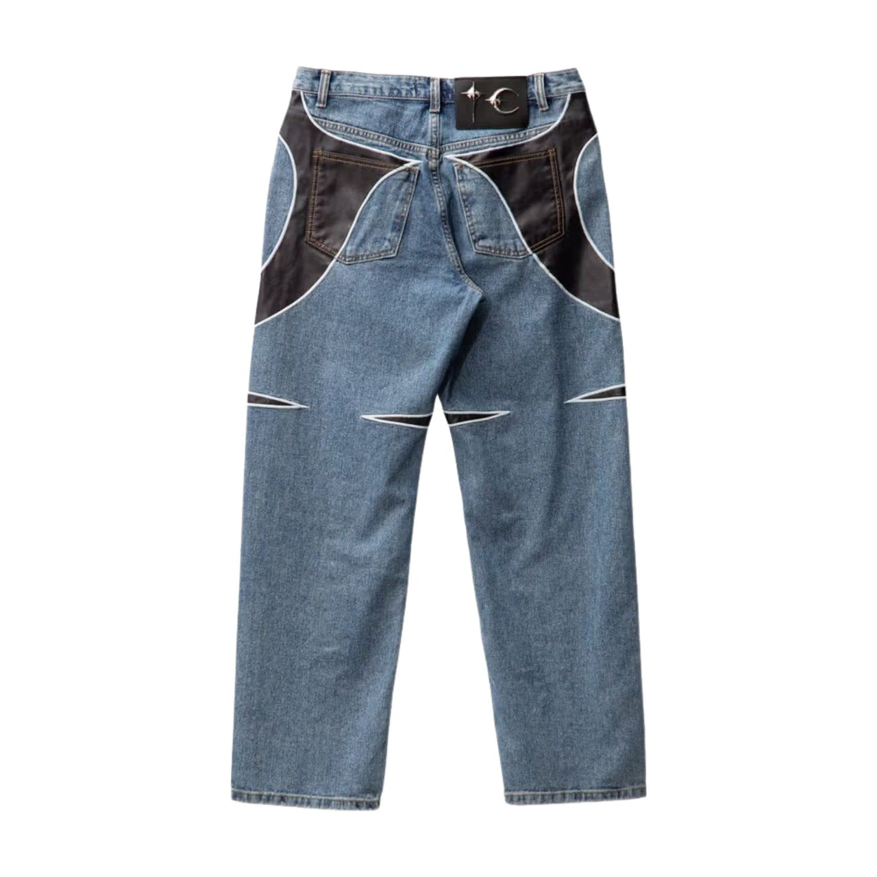 Thug Club TC Leather Denim Pants 'Blue' TC24PT0601