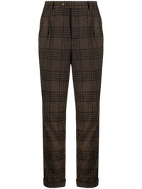 Brunello Cucinelli Prince Of Wales Slim-Cut Trousers