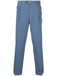 Brunello Cucinelli Pinstripe-Pattern Straight Trousers