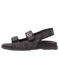 Gucci GG Sandals 'Black Grey Denim' 771575-FACVP-8446