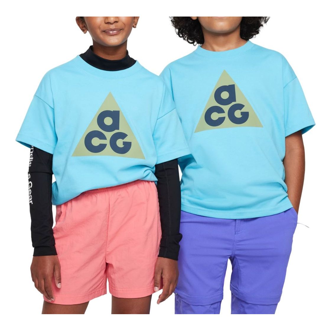 (GS) Nike ACG Dri-FIT Graphic T-shirt 'Light Blue' FZ5116-416