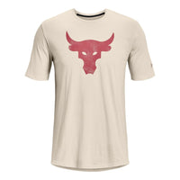 Under Armour Project Rock Brahma Bull Short Sleeve T-shirt 'Beige Red' 1361733-110