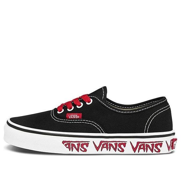 (PS) Vans Authentic 'Sketch Sidewall - Black Red' VN0A38H3Q6D