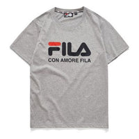 Men's FILA FUSION Short Sleeve 2019 Sports Gray T-Shirt T51M929150FMG