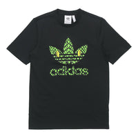 Men's adidas originals logo Short Sleeve Black T-Shirt GP7196