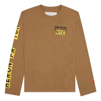 HERON PRESTON Hardware And Tools Long-Sleeve T-shirt 'Tobacco Brown Yellow' HMAB028F22JER0036419