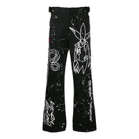 Off-White Futura Crossover Printing Casual Pants Black OMYA075S20D050501001