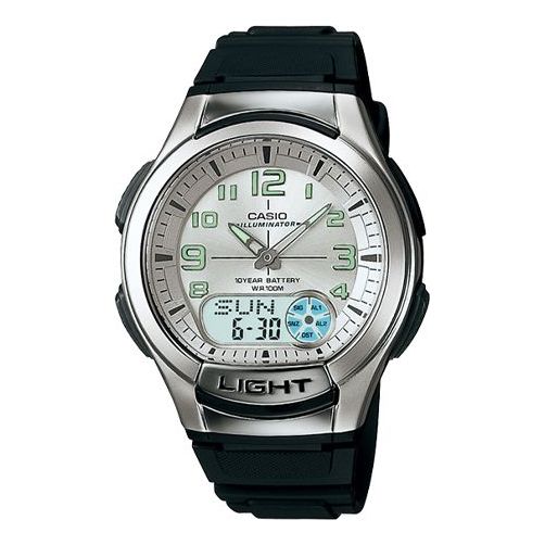 CASIO SilverBlack Analog/Digital Combo AQ-180W-7B2021