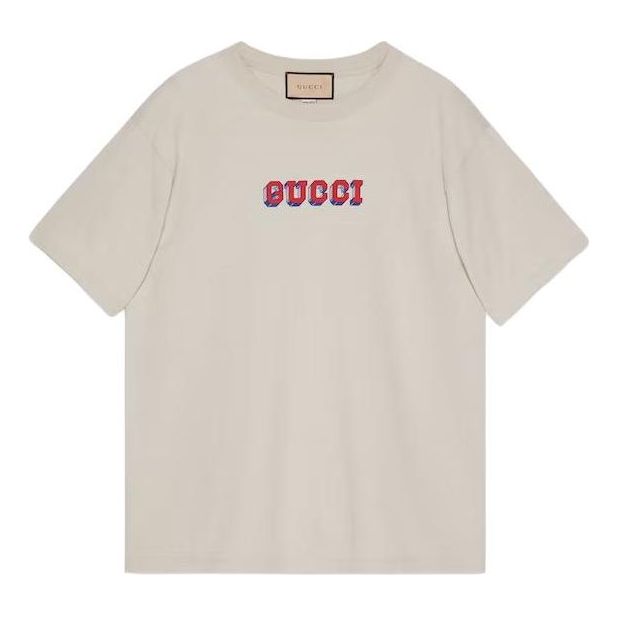 Gucci Print T-shirt 'Ivory' 616036-XJF5P-9269