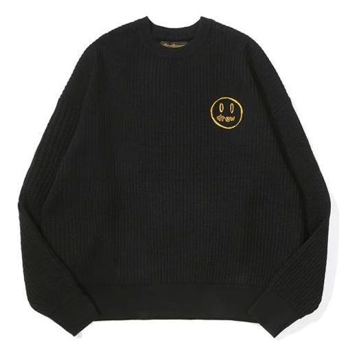 Drew House Mascot Waffle Sweater 'Black' DR-FW21-061