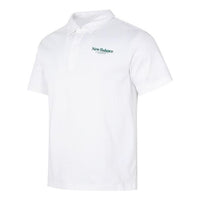 New Balance Logo Polo Tee 'White' 5FD24193-WT