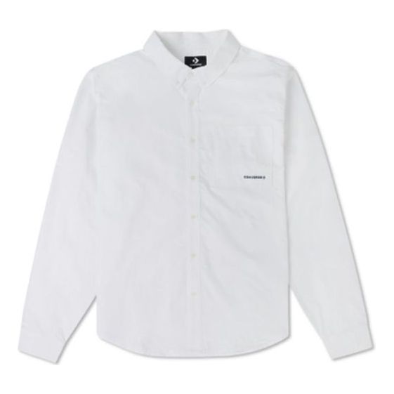 Converse Oxford Button Up Shirt Asia Sizing 'White' 10024602-A02