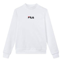 (WMNS) FILA Embroidery Logo Sweatshirt White F11W018202F-WT