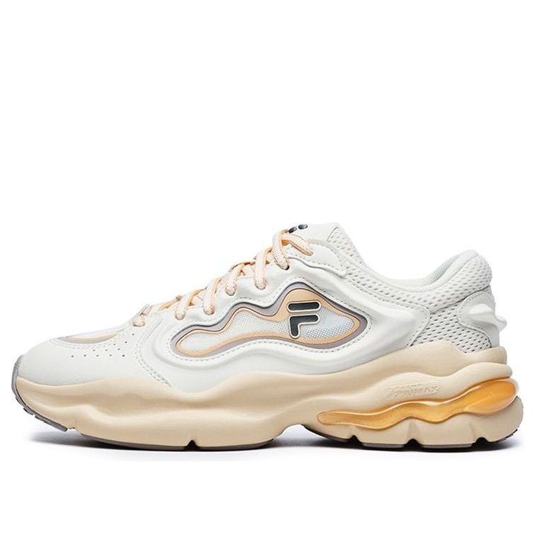 (WMNS) FILA FUSION Palatte Sneakers 'White Yellow' T12W231119FWA