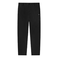 FILA Woven Solid Color Straight Casual Sports Long Pants Black F11M132854F-BK