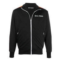 Men's PALM ANGELS logo Printing Sports Jacket Black PMBD001R203840021088