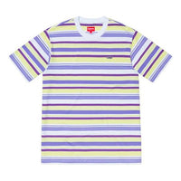 Supreme SS19 Multi Stripe SS Top White Tee SUP-SS19-131
