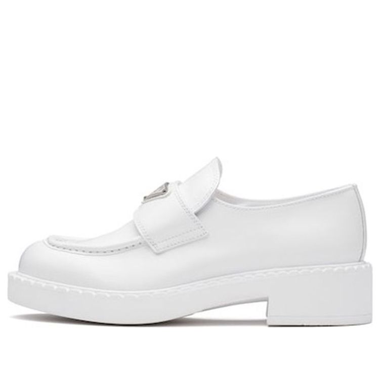 (WMNS) PRADA Leather Loafers 'White' 1D246M_FB05_0ULS_F_0009