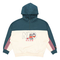 (WMNS) adidas Neo X CNY WW Hoodies 'Green White' GP5753
