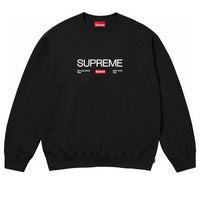 Supreme Established Crewneck 'Black White' SUP-SS24-167