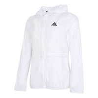 (WMNS) adidas Breathable Lightweight Jacket 'White' GQ0628