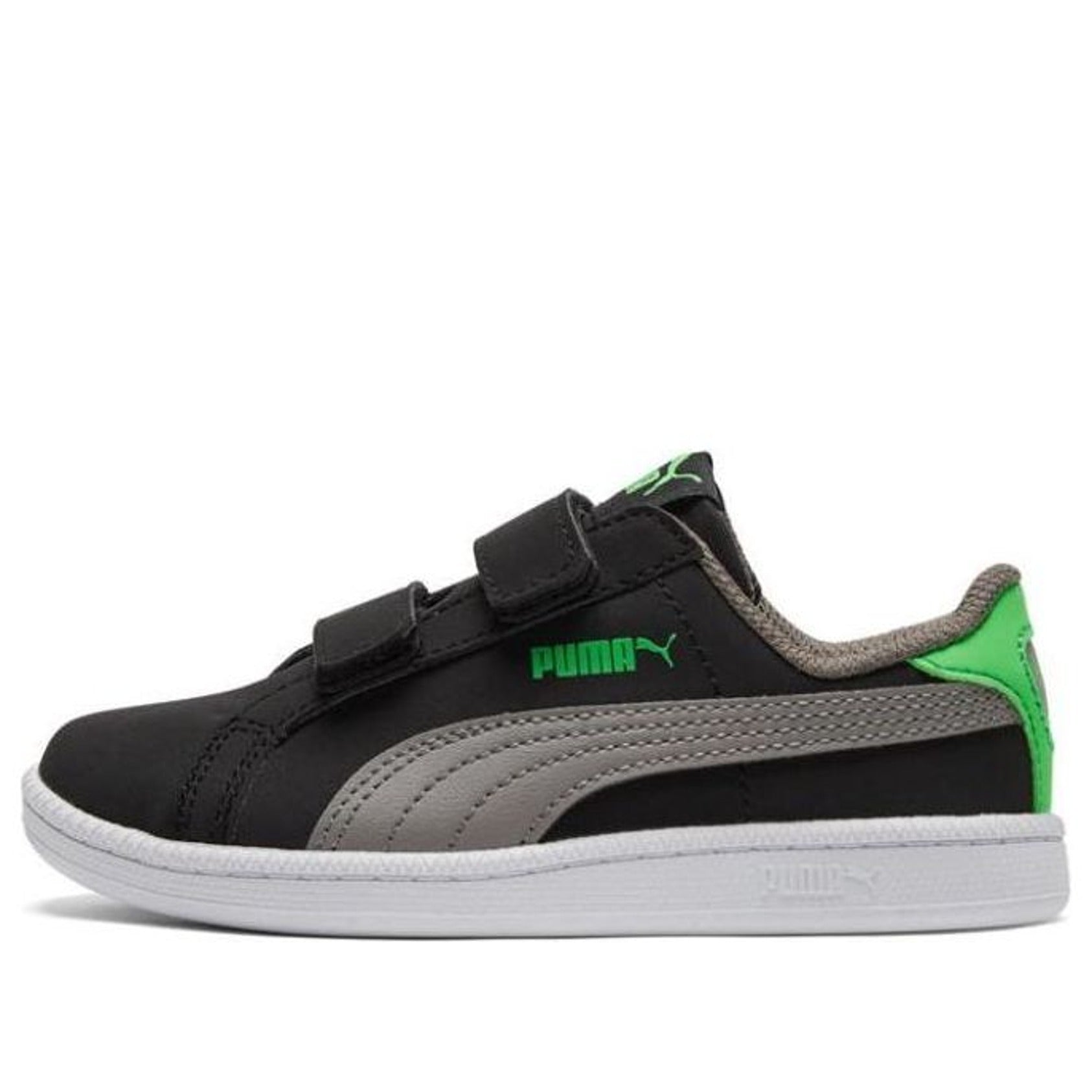 (GS) PUMA Smash Fun 'Black Grey Green' 361592-07