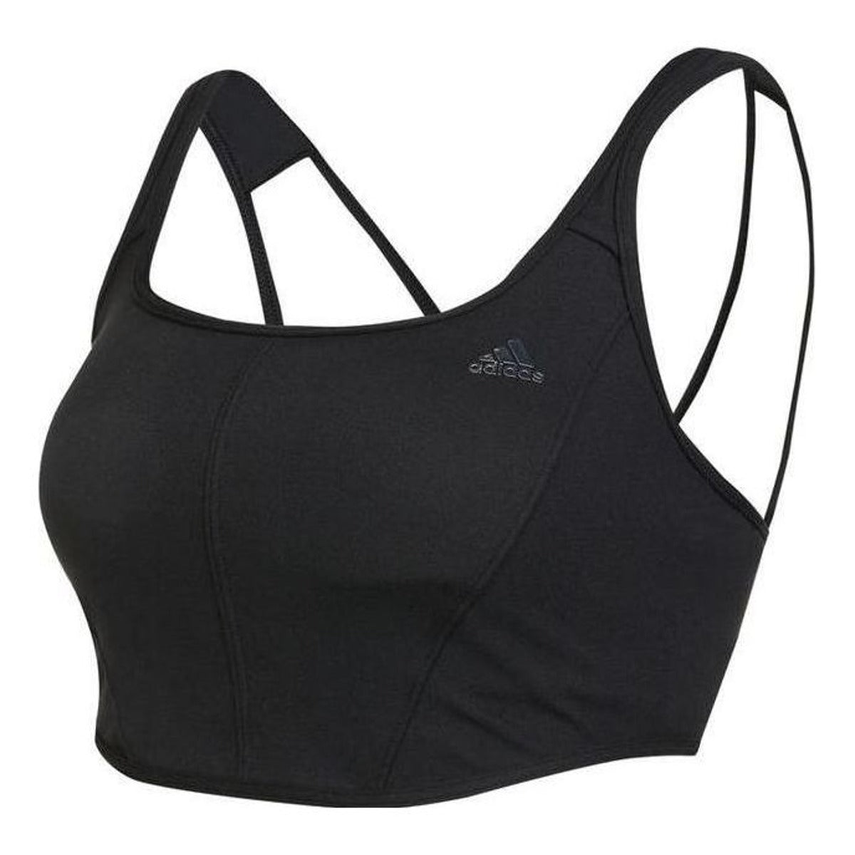 (WMNS) adidas CoreFlow Medium Support Long Line Bra Asia Sizing 'Black' HD7683