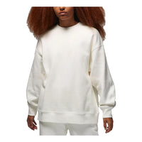 (WMNS) Air Jordan Flight Fleece Crewneck Sweatshirt 'White' FB5117-133