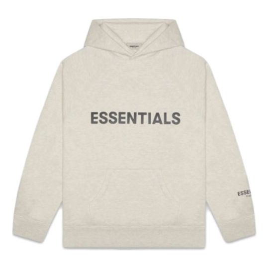 (GS) Fear of God Essentials SS20 Long Sleeve Hoodie 'Oatmeal' FOG-SS20-290