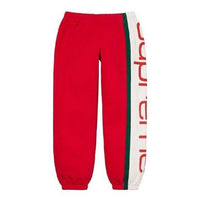 Supreme Big Logo Paneled Sweatpants 'Red White' SUP-FW20-303