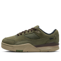 (GS)  Air Jordan Flight Court 'Medium Olive Baroque Brown' HF3333-202