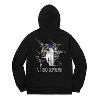 Supreme 1-800 Hooded Sweatshirt 'Black' SUP-FW19-611