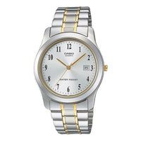 CASIO Waterproof Stainless Steel Strap White Dial Mens White Analog MTP-1141G-7B2021