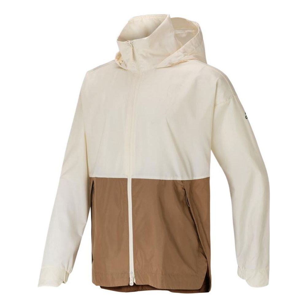 adidas Running Training Sports Contrasting Colors Hooded Jacket Creamy White GK8685