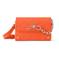 LOUIS VUITTON Steamer Wearable Wallet Monogram Taurillon Leather 'Orange' M82916