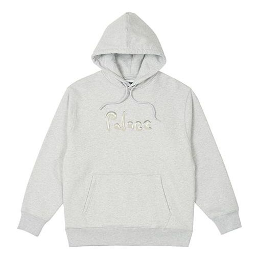 Palace Liquid Palace Hoodie 'Grey Marl' P25CS018