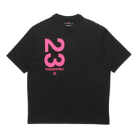 Air Jordan 23 EngineeRed Letter Printing Causual Sports Round Collar Male Black CZ4909-010