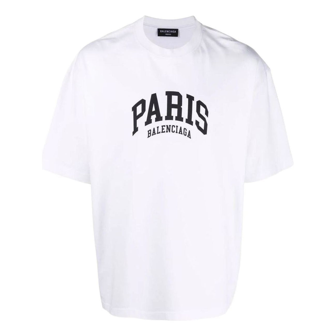 Balenciaga Cities Paris T-shirt Medium Fit 'White' 612966TLVL79040
