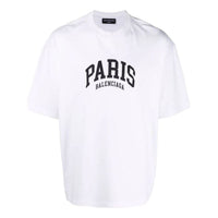Balenciaga Cities Paris T-shirt Medium Fit 'White' 612966TLVL79040