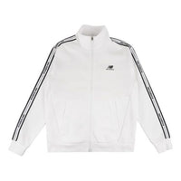 (WMNS) New Balance Stand Collar Athleisure Casual Sports Zipper Jacket White MDA3E023-WT