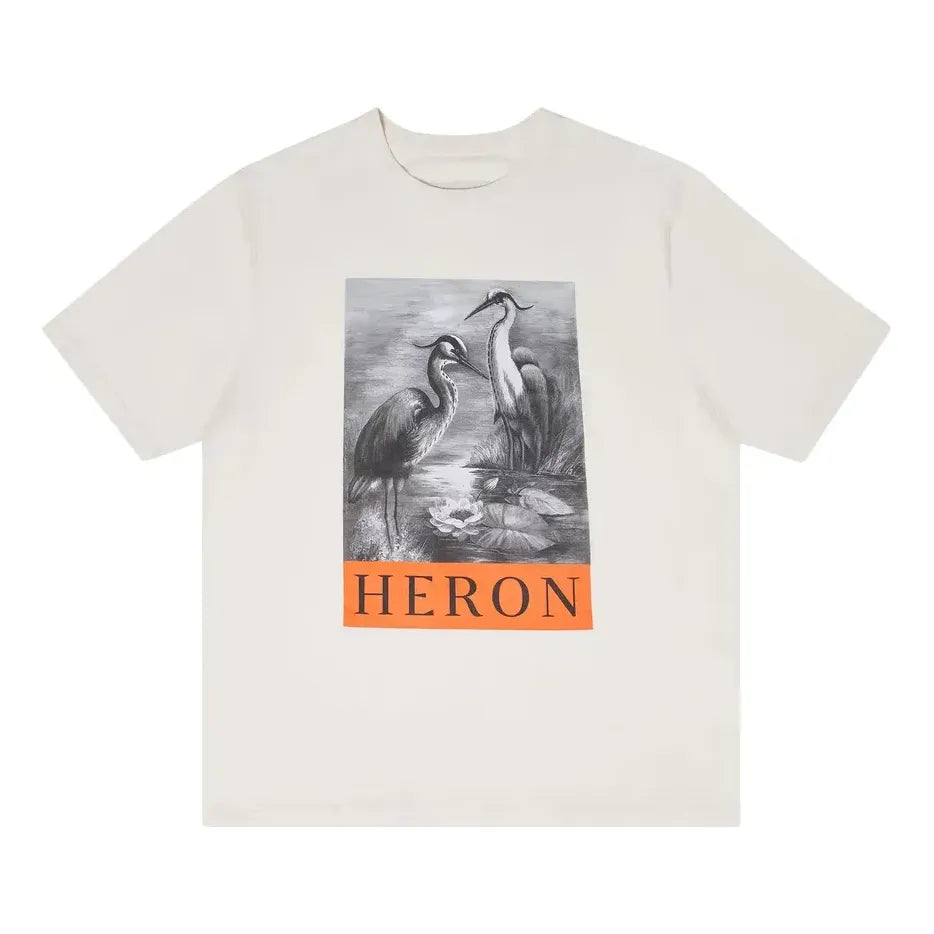 HERON PRESTON FW22 NF Heron BW T-shir 'White Black' HMAA032C99JER0030110
