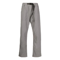 Men's Off-White FW22 Solid Color Belt Casual Long Pants/Trousers Gray OMCA230F22FAB0010707