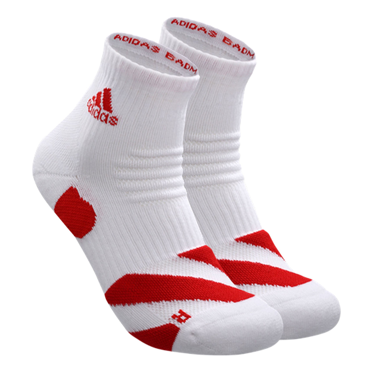 [2 Pairs] adidas Basketball Badminton Socks Men And Red MC0228